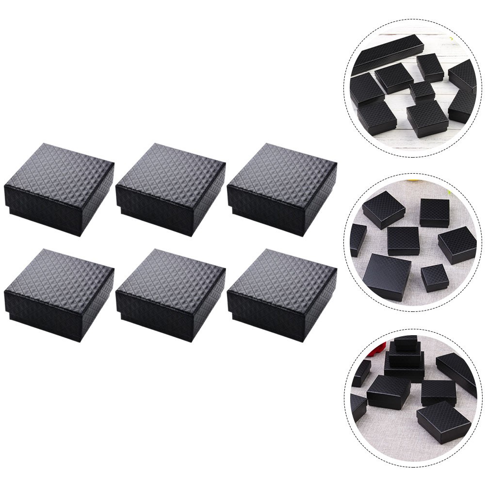 6 Pcs Jewelry Paper Box Small Shipping Boxes Packaging Jewellery