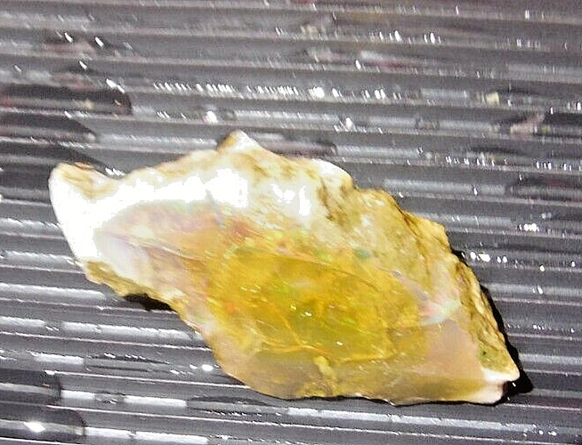 Large 39 Carat Ethiopian Welo Opal Rough with Fire & Color USA FAST SHIPPING