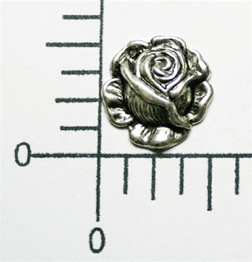 30844 6 Pc Matte Silver Oxidized Victorian Rose Jewlery Finding