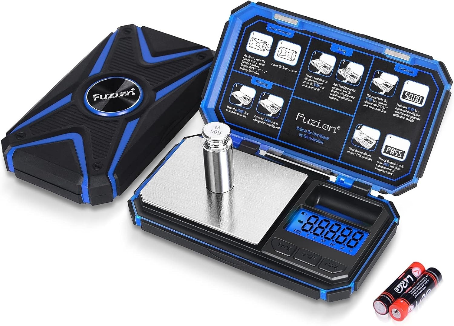 Compact TU-X 200g Digital Pocket Scale with Backlit Display & TARE Function