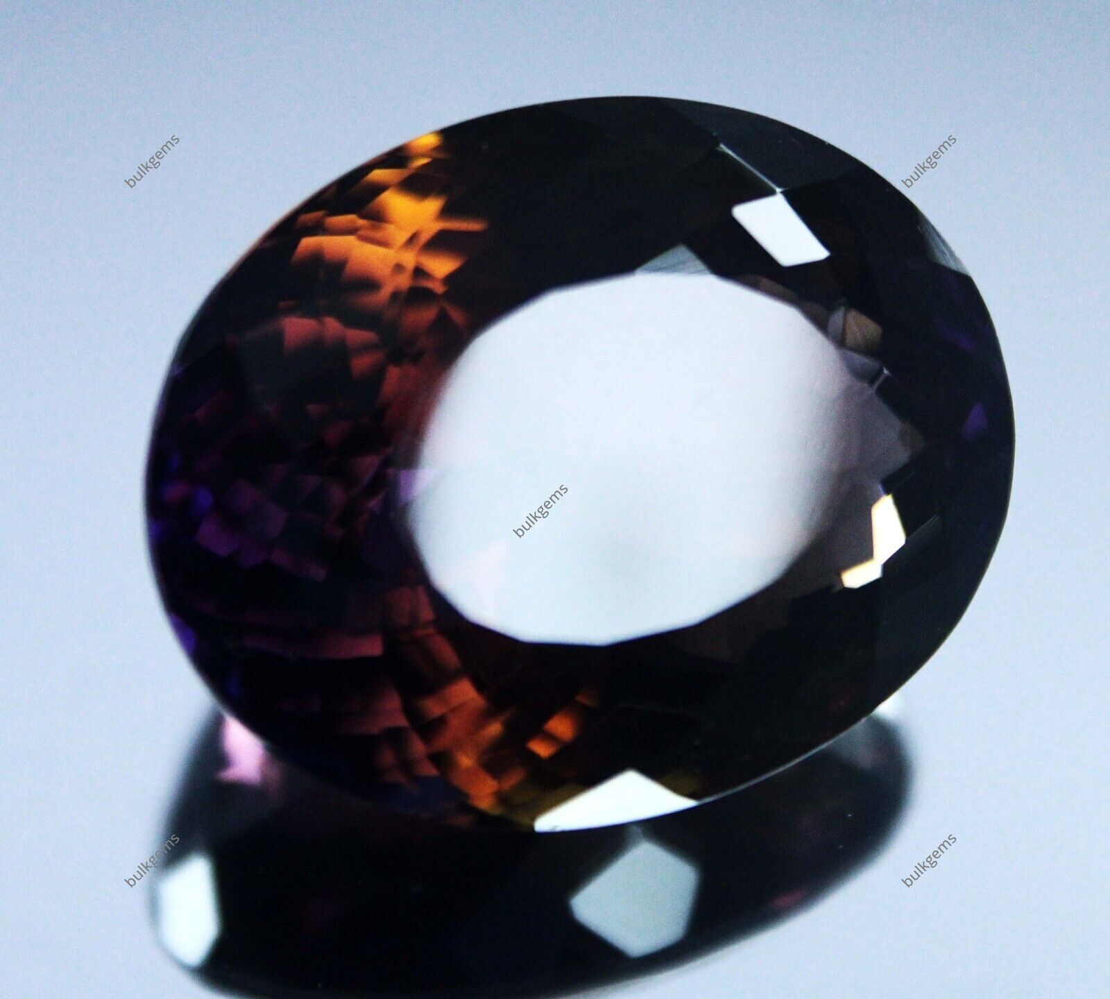 77.70 Ct Oval Shape Loose Gemstone CERTIFIED NATURAL Multi Color Ametrine