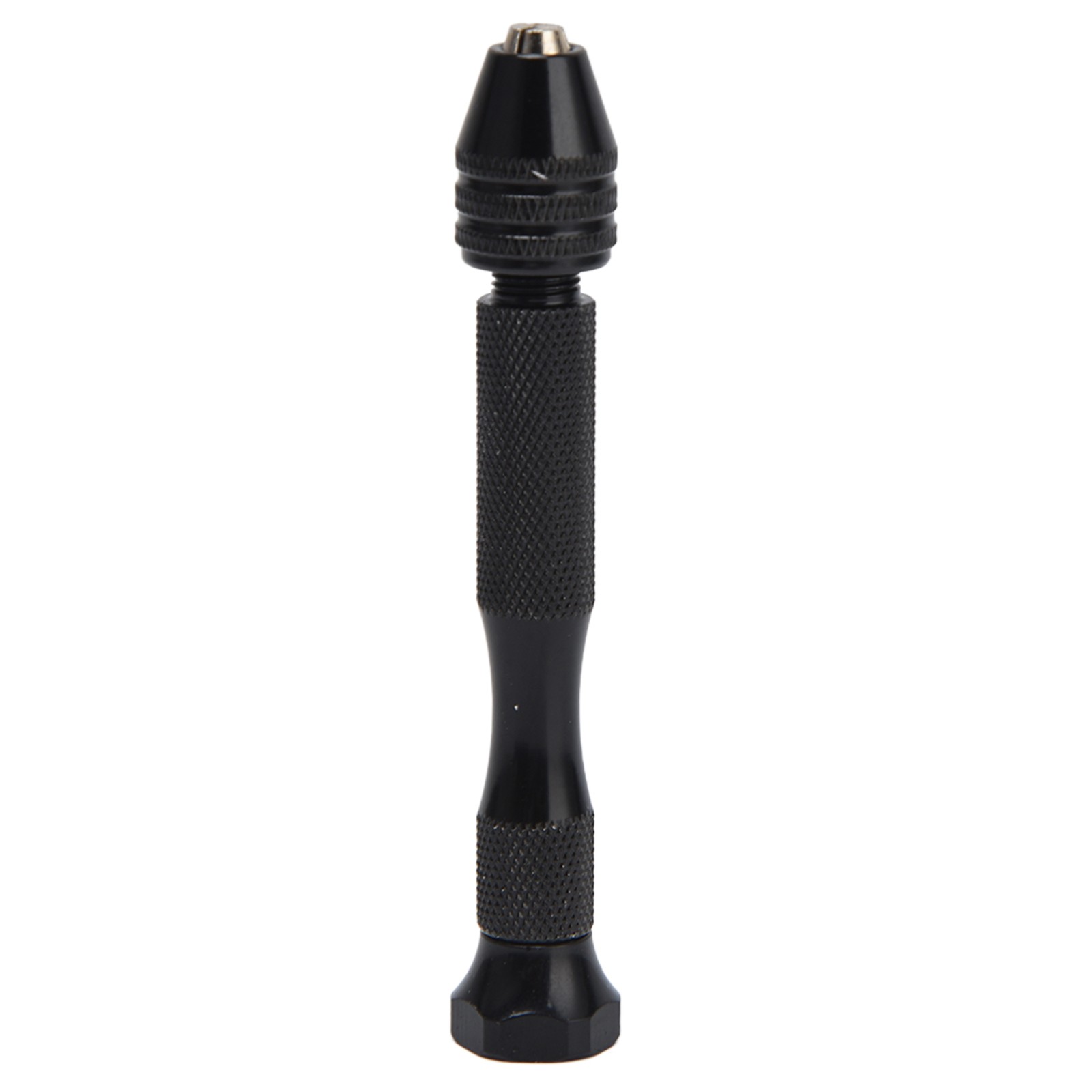 Pin Vise Hand Drill Mini Twist Drill 0.3-3.4mm Clamping (Black)