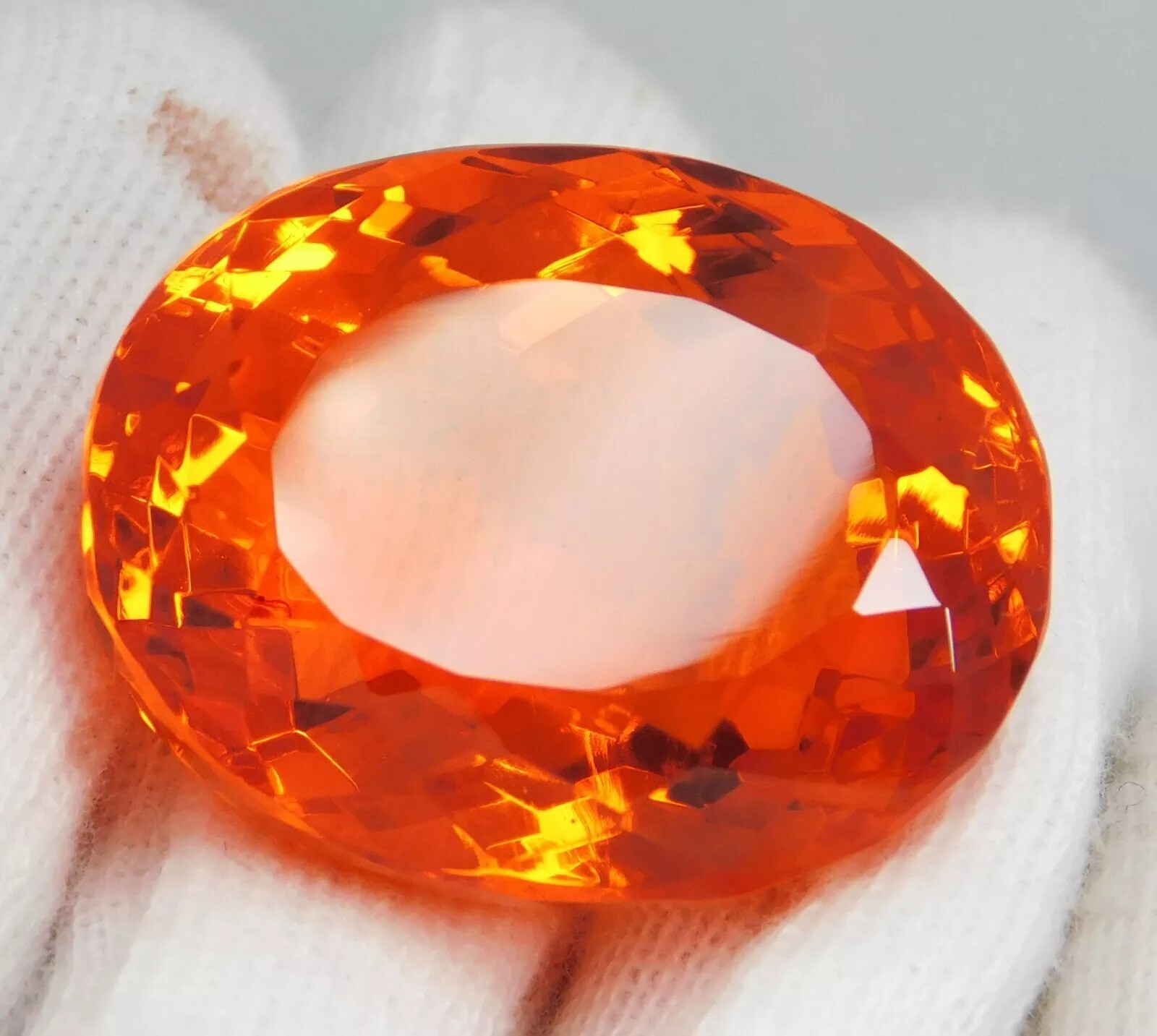 AAA Quality 99.20 Ct Natural Mexican Fire Opal Oval “Certified” Top Gemstone