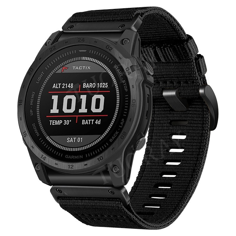 Nylon Band For Garmin Fenix 8 E 7 7X 6 6X 5 5X 3 HR Approach S62 S60 Watch Strap