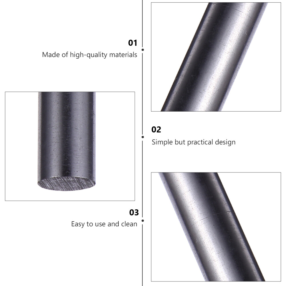 2Pcs Graphite Crucible Stirring Rod Stirring Melting for Stir Casting Refining
