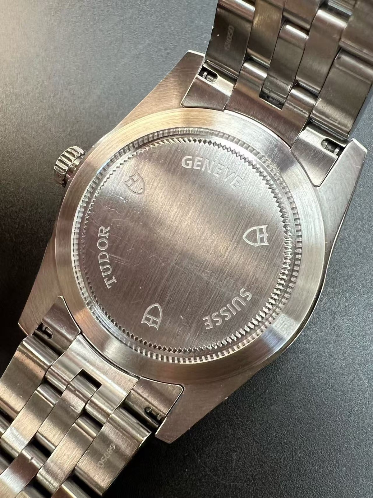 Tudor Sliver Linen Dial Glamour M55000-0003 Men’s Watch Automatic 36mm Date