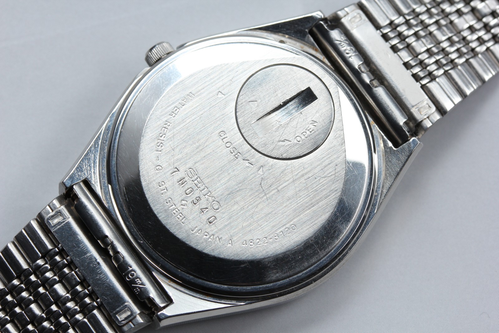 Vintage [Near MINT] Seiko king Quartz 4822-8120 Silver Dial Men’s Watch JAPAN