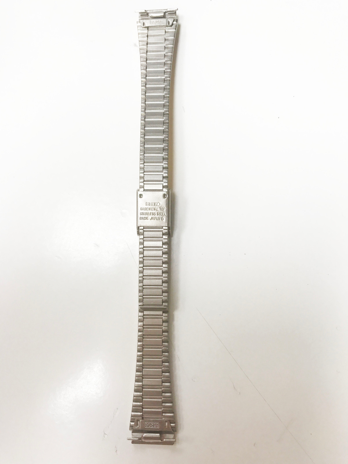SEIKO ORIGINAL GOLD TONE STAINLESS STEEL 12MM SLIDING CLASP BRACELET NOS