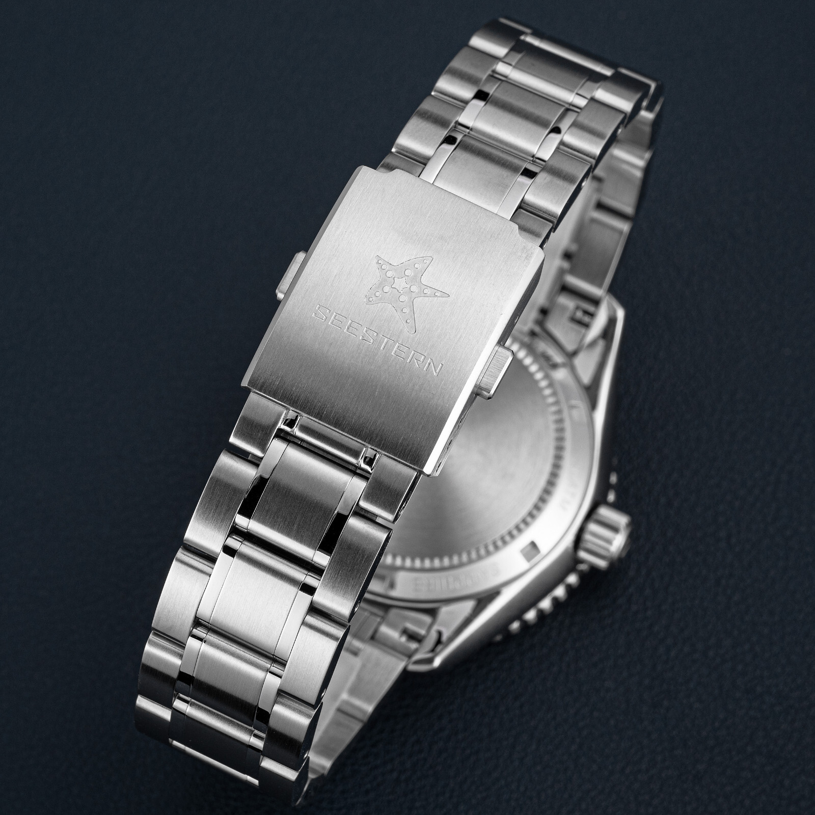 Seestern GMT S456.BE Sapphire Crystal Mechanical Mens NH34 Watch SEAGULL 1963