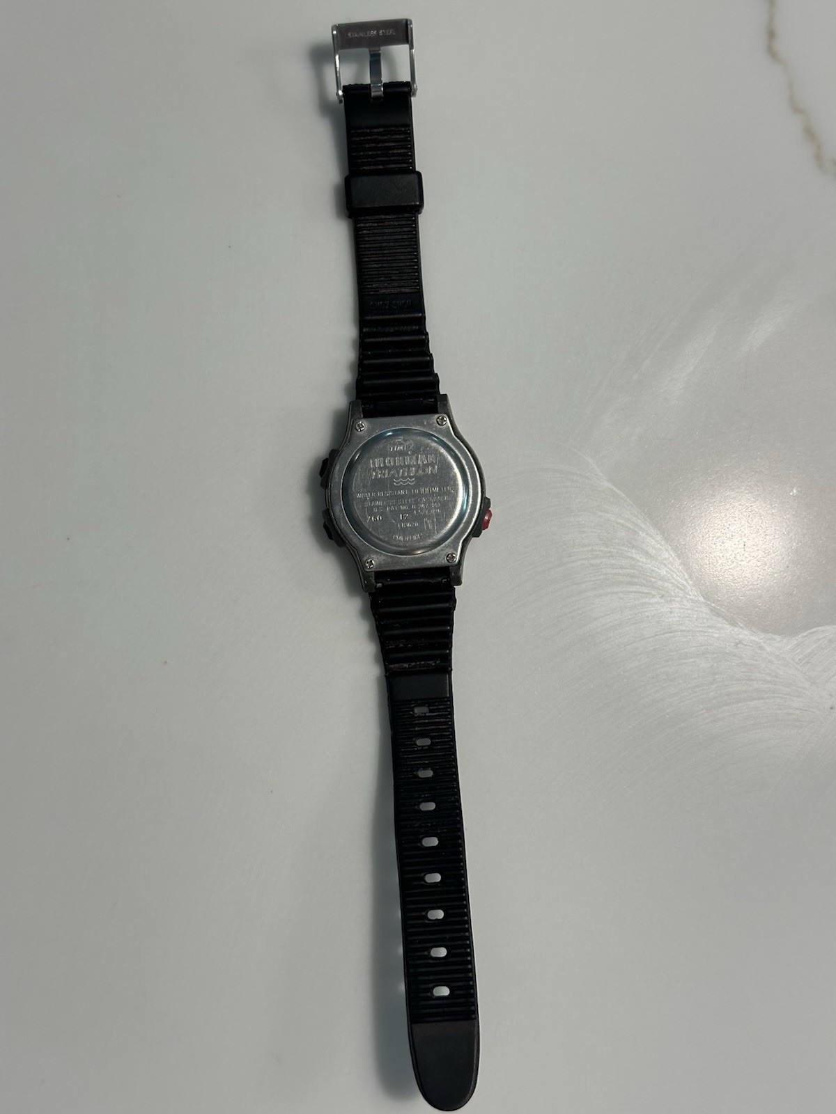 Vintage Timex Ironman 8-Lap Triathlon Watch – Rare Gray/Red – Indiglo – Working