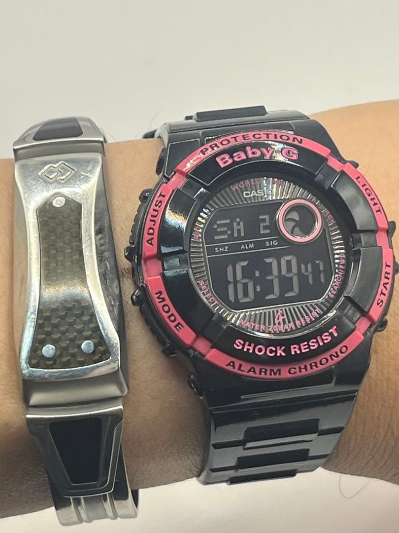 CASIO Baby-G BGD-120, reverse LCD display, battery replaced, excellent condition