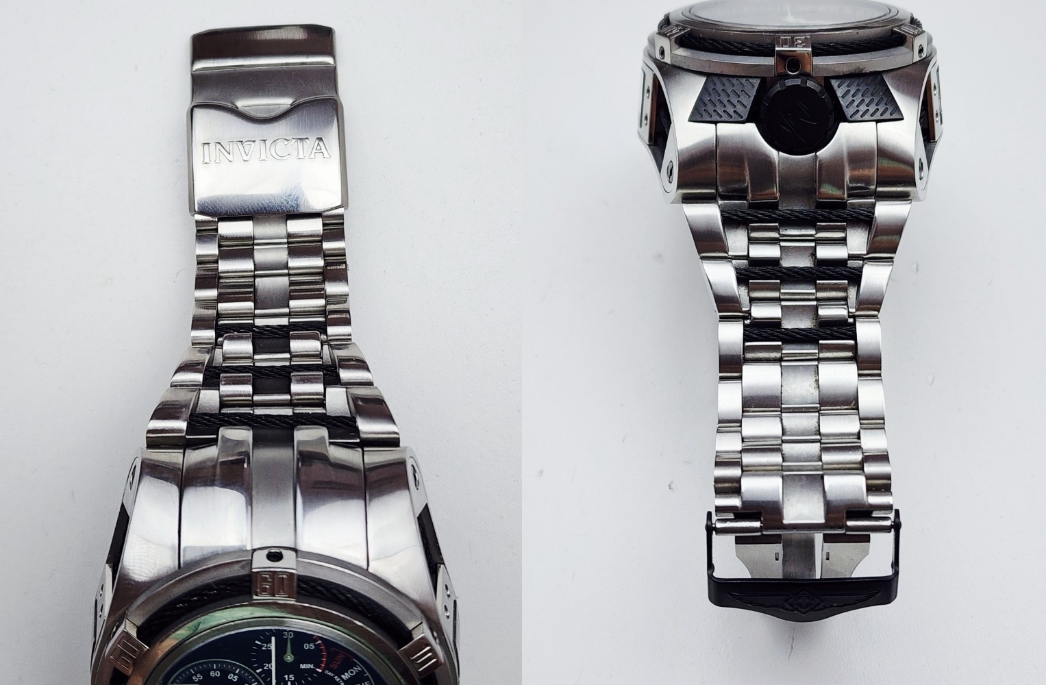 Men’s SWISS OVERSIZED TRAVELER CHRONOGRAPH Watch INVICTA ” Bolt Zeus-Tria” 16955