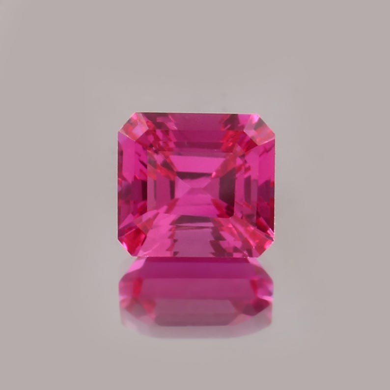 8.95 Ct Pink Sapphire Radiant Emerald Cut CERTIFIED Loose Gemstone For Jewelry