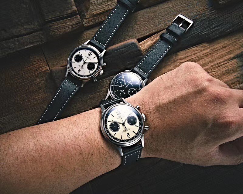 Seagull Sugess ST1901 Panda 38mm Champagne Chronograph Sapphire Display 1963