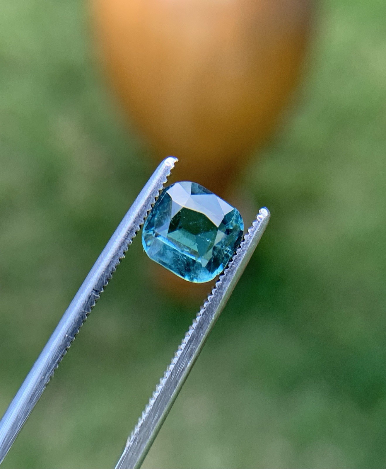 1 Ct Rare Indicolite Tourmaline Ink Blue Cushion Cut Loose Gem 6.25×6.07×3.63 MM