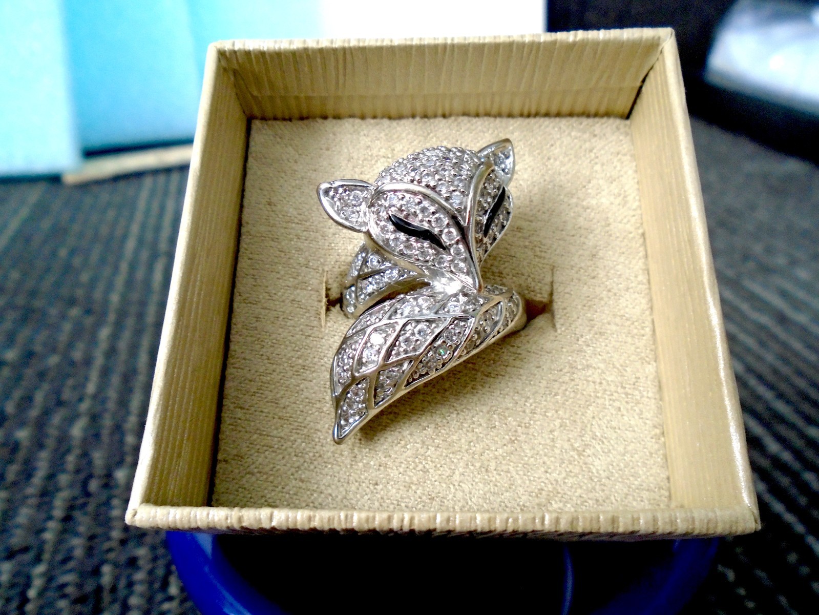 Silver Fox Tail Ring