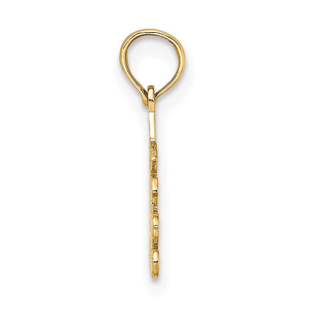 14k Yellow Gold 100% SAGITTARIUS Zodiac Charm Pendant 0.63gm L-14mm, W-17.4mm