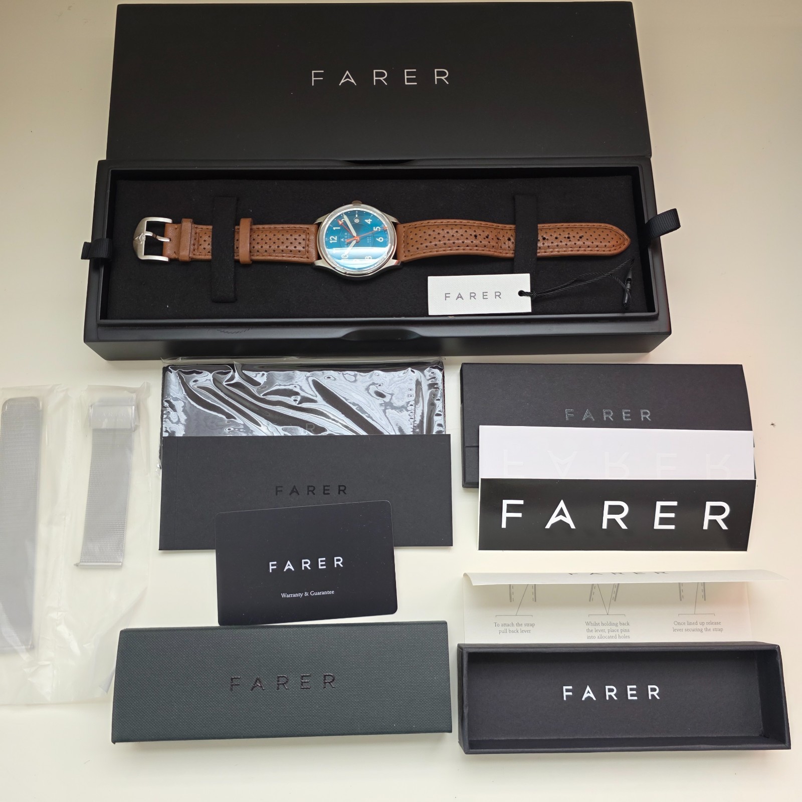 Farer Lander GMT – Mint Condition (Full Set + extra Bracelet) ETA2893-2 Movement