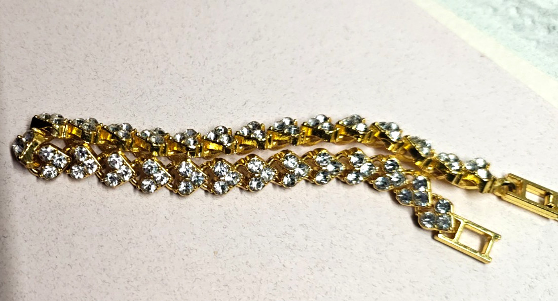 Iced Out Heart Shape CZ Tennis Chain Gold Plated Necklace Hip Hop Jewelry