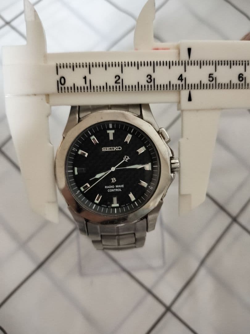 Seiko Brightz 5B21-0AA0 Radio Solar Titanium Watch Used From Japan