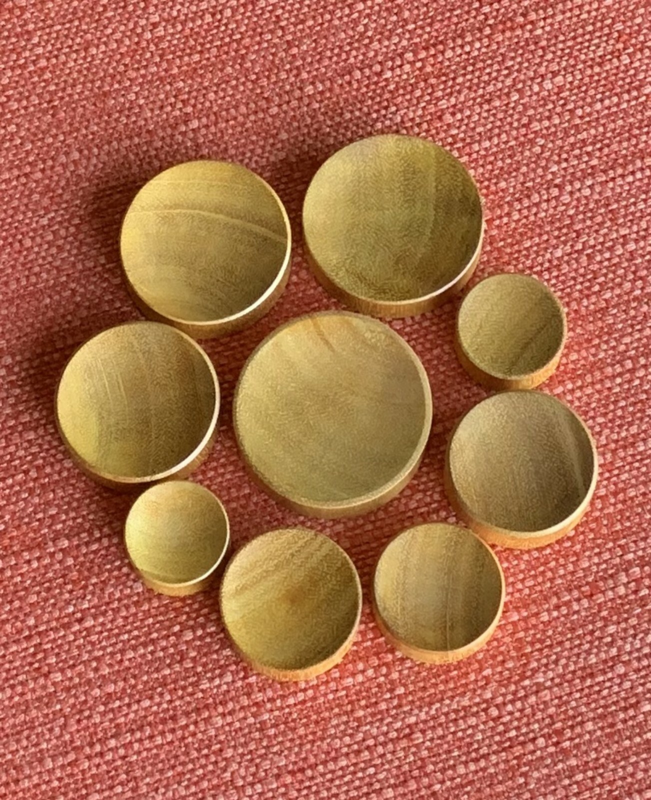 PAIR Concave Jackfruit Wood Plugs Gauges Earlet Organic Body Jewelry Large Sizes
