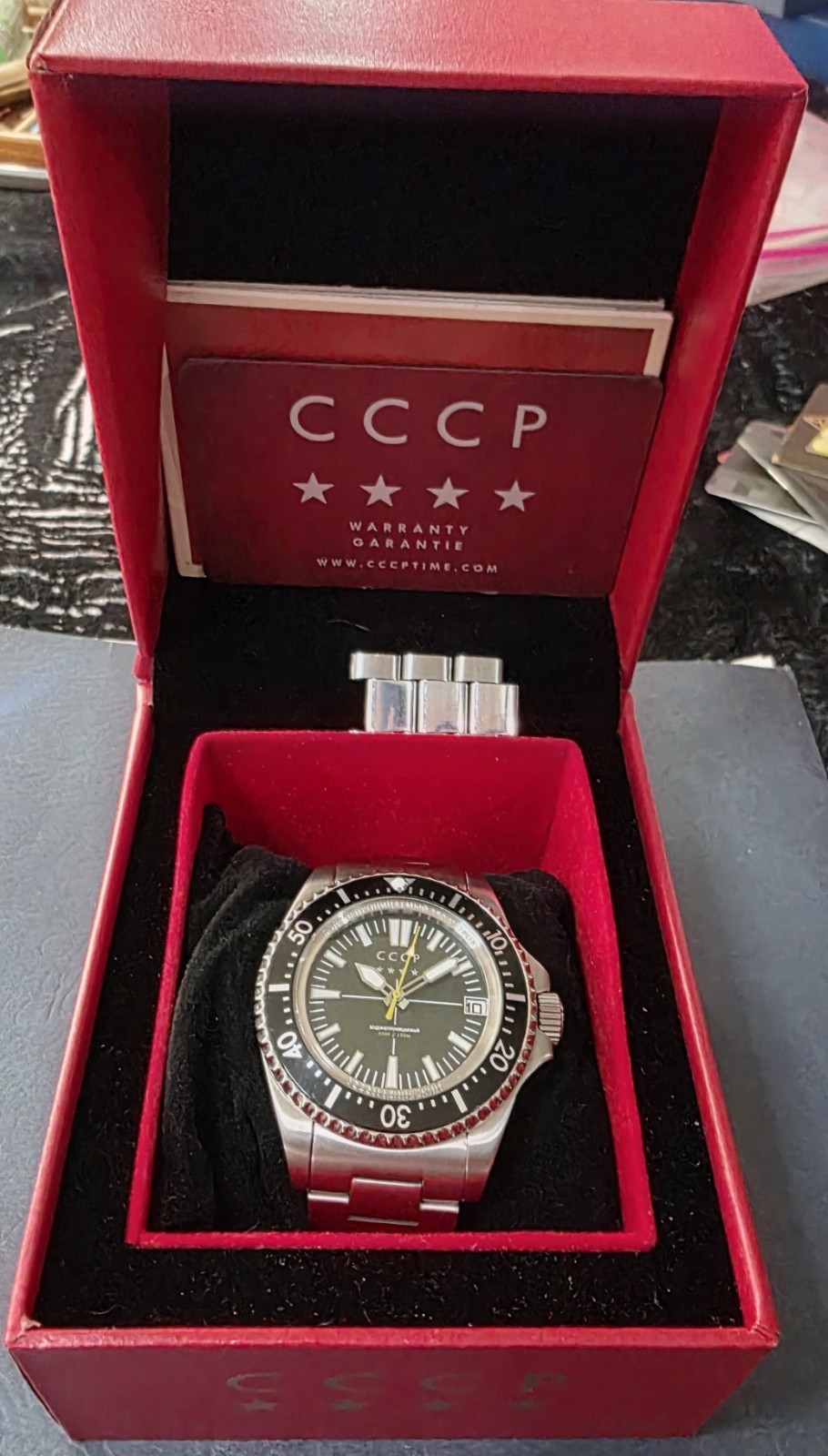 CCCP Kamchatka Cp-7048-66 Diver Blue Bezel Black dial WR150 Automatic