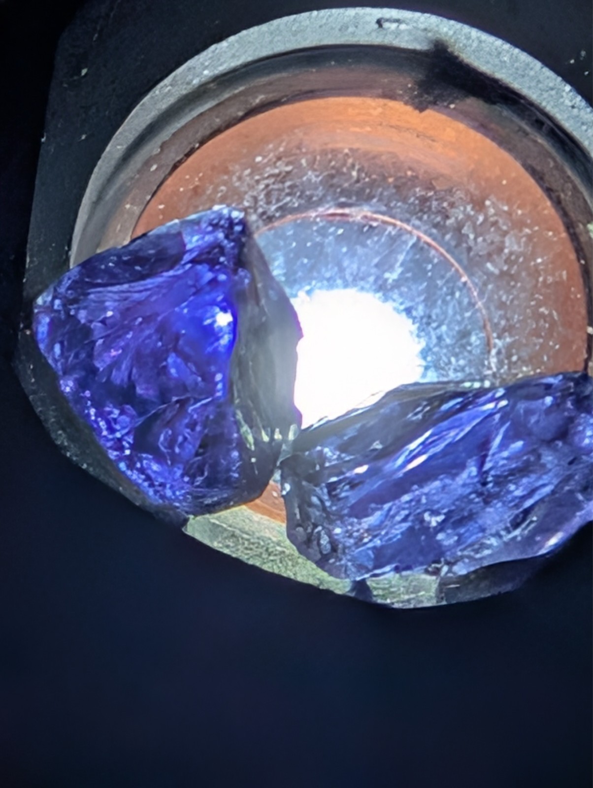 USA seller 11.66 Eye clean Iolite color changing facet rough gemstone specimen