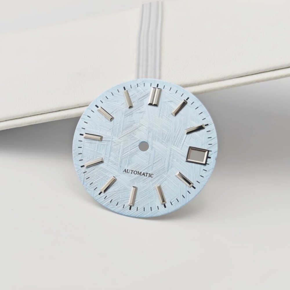 28.5mm Textured Automatic Watch Dial Fit NH35 NH36 Movement