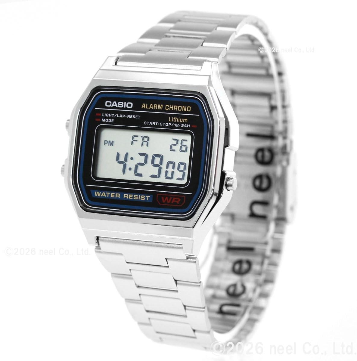 New Casio A158WA-1JH Mens Watch Silver Japan