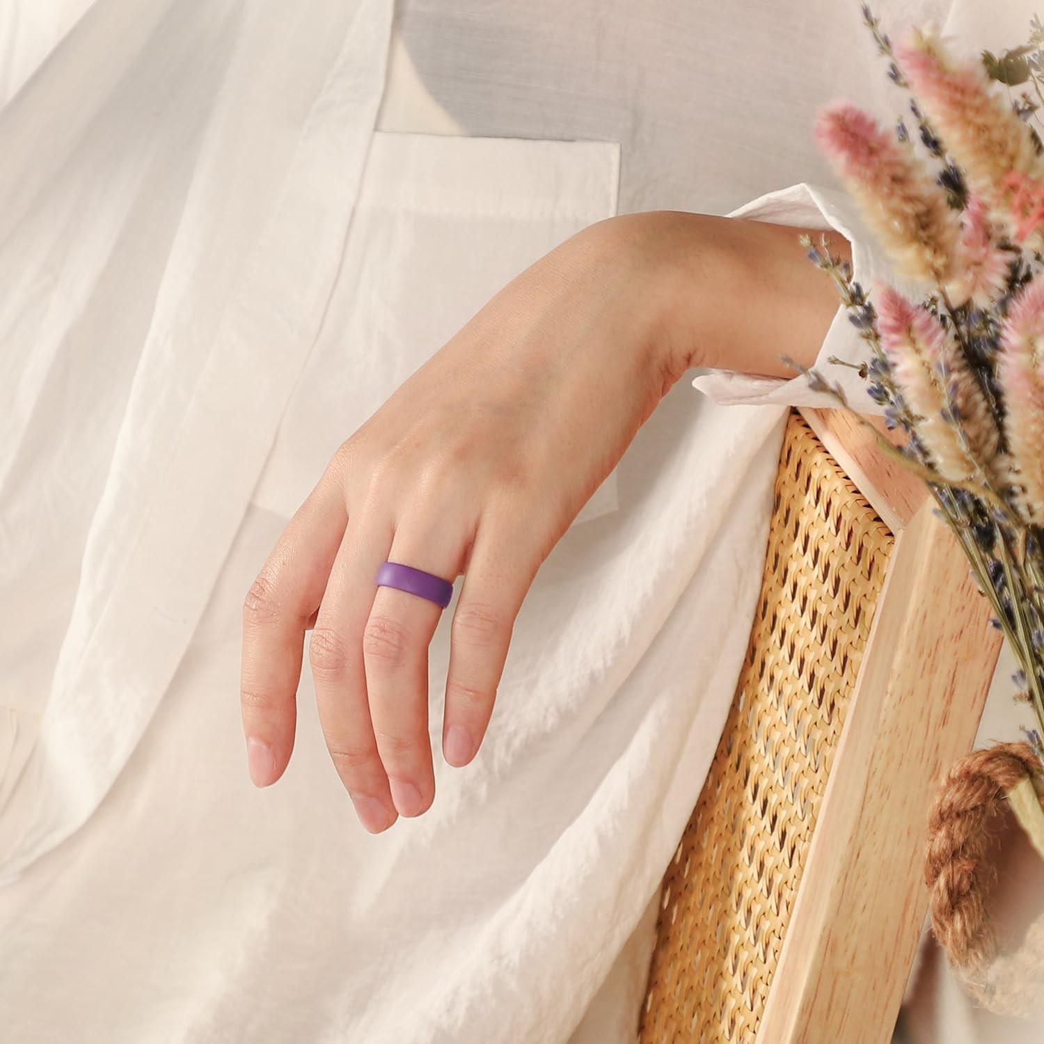 Egnaro 4/5/8 Variety Multipack Ergonomic Breathable Bridal Rings Sets, 6mm Wi…