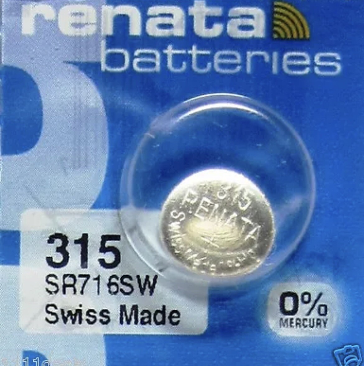 Renata 315 battery SR716SW Silver 1.55V Button Cell watch battery swiss made buy