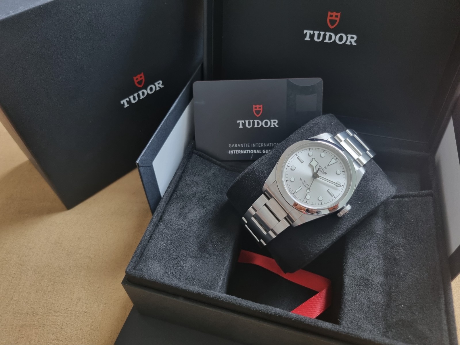 2022 Tudor Black Bay 41 79540 Steel Silver Dial Automatic Bracelet Box And Card