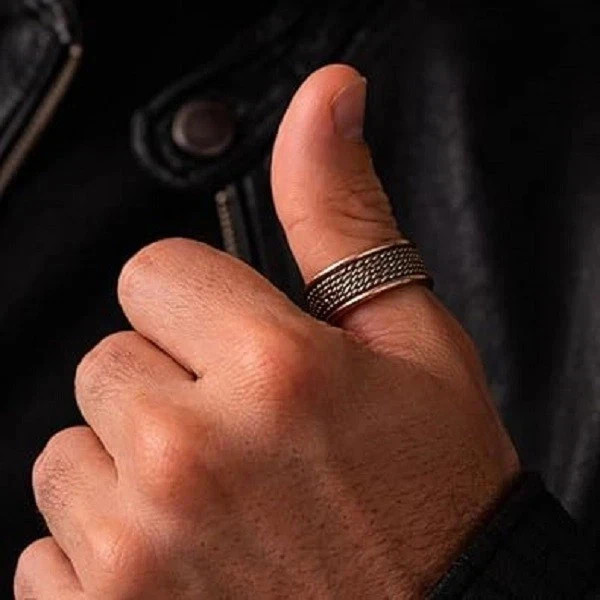 Solid Pure Copper Magnetic Adjustable Free Size Healing Ring, Handmade