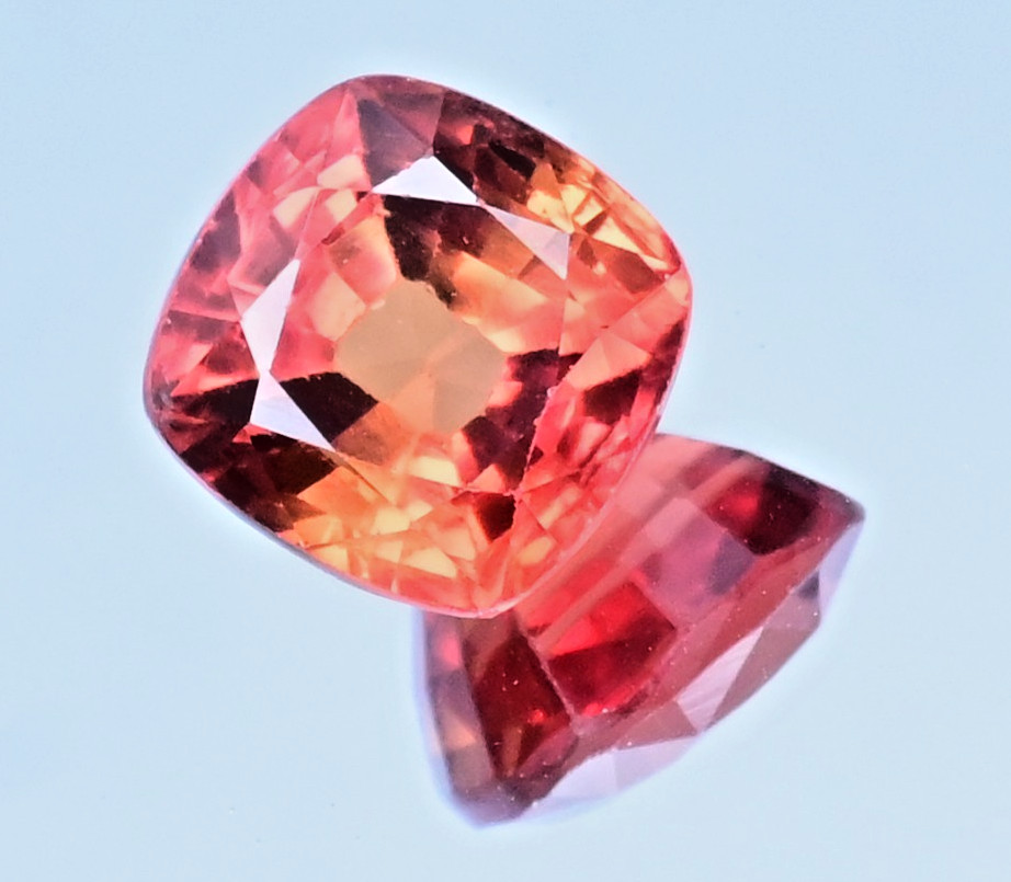6.05 Ct Natural Myanmar Orange-Red Spinel Flawless Cushion Certified Gemstone