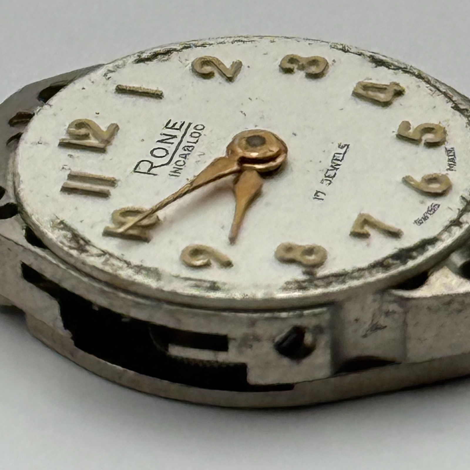 FHF 69-21 Watch Movement Rone 17 Jewels Swiss Manual Wind Parts Repair 15.3mm