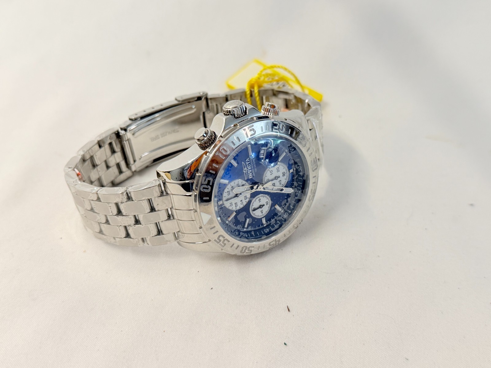 Invicta Flame Fusion Aviator Chronograph Quartz Stainless Steel Watch W/Box