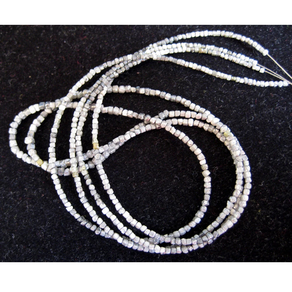 1.5mm-2mm Gray Box Rough Diamonds, Natural Diamonds, Raw Diamonds, Beads