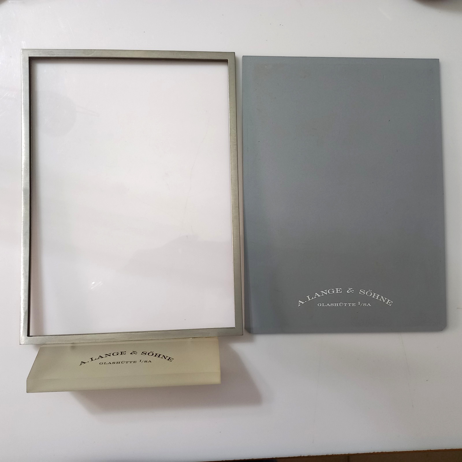 A. LANGE & SOHNE LANGE 1 YELLOW GOLD MODEL 101.032 STAND DISPLAY ADVERTISING