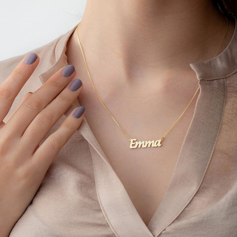 Customized Name Necklace Pendant Personalized Stainless Steel Necklace Gift