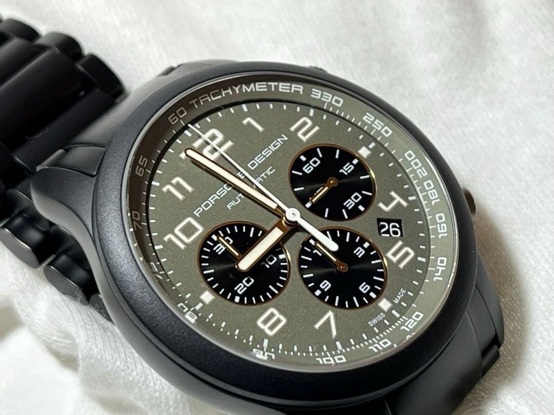 Porsche Design P6612 Dashboard Automatic Chrono Wrist Size 180mm 7.08in Green