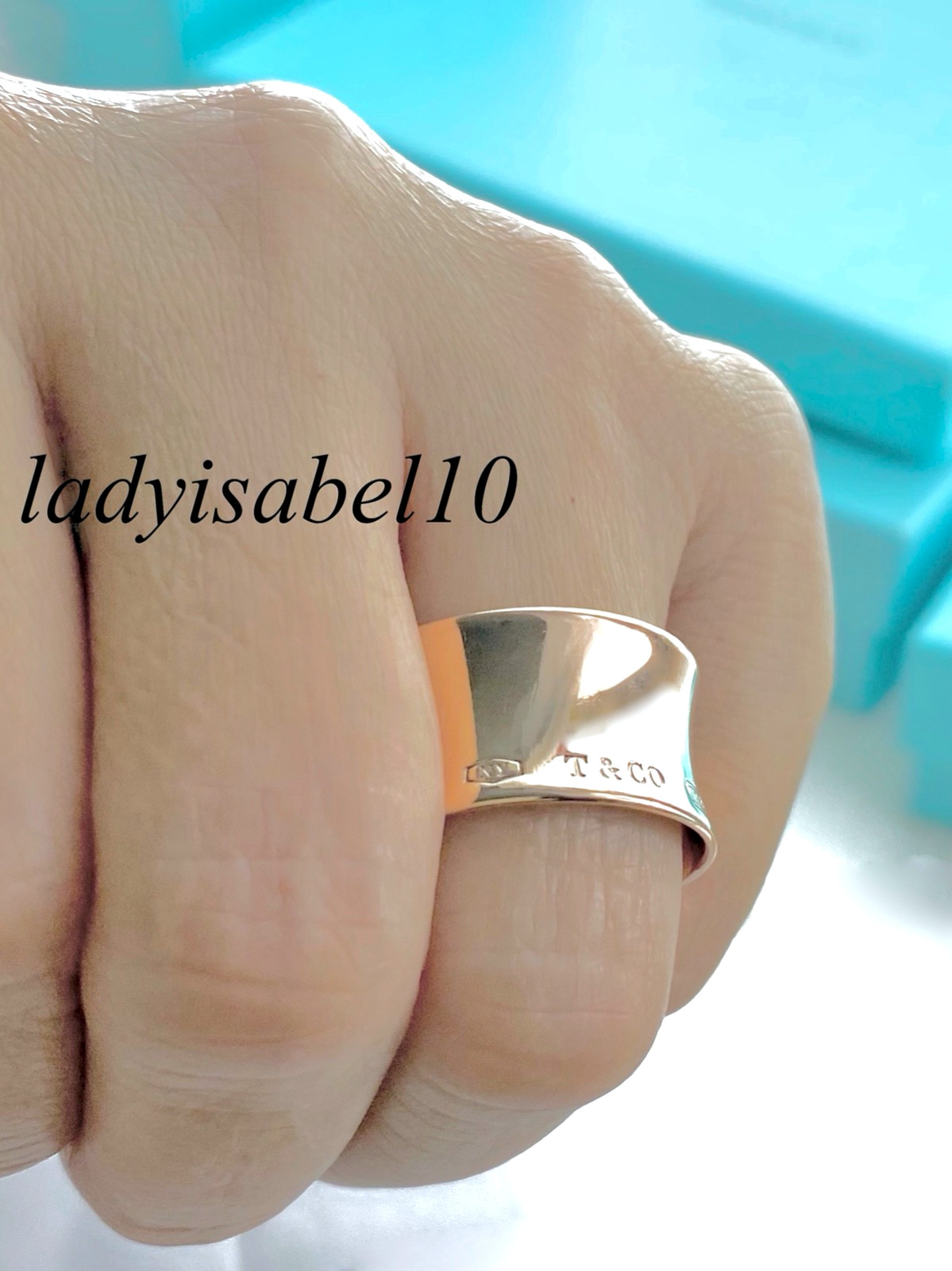 Sz 6 Tiffany & Co. Rubedo Metal 1837 Wide Ring Large w/ POUCH – Authentic