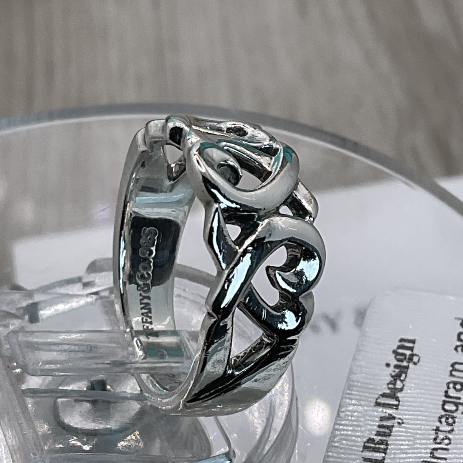 Tiffany & Co. Palomo Picasso Loving Hearts Ring. Size: K US: 5 U: 50 No: 10
