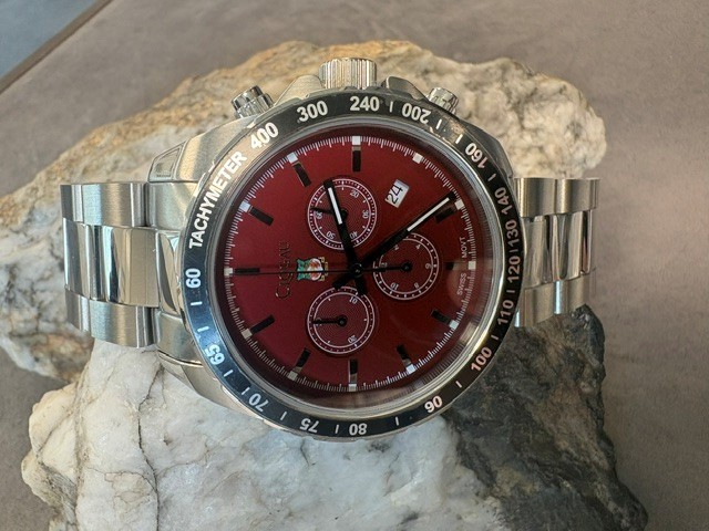 Clogau Welsh Stainless Steel Brenig Wrexham AFC Watch 20cm Football Wales