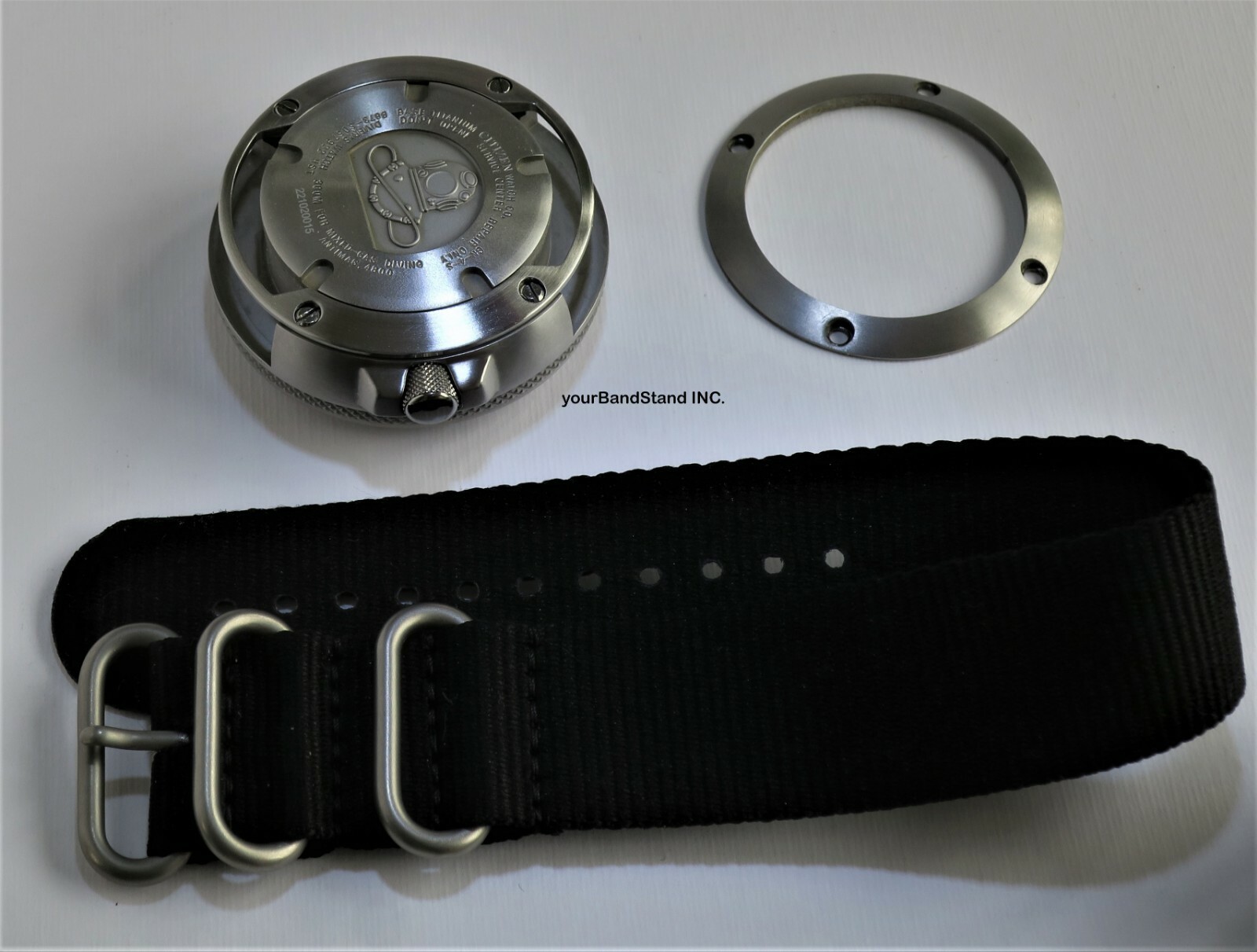 CLEARANCE!! Silver Ring adapter Citizen Ecozilla Autozilla Eco Zilla Fits BJ8050