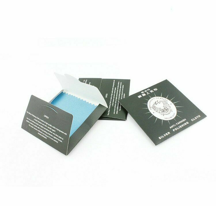 10pcs Silver Polishing Cloth Jewelry Cleaning for Platinum Gold Sterling Silver