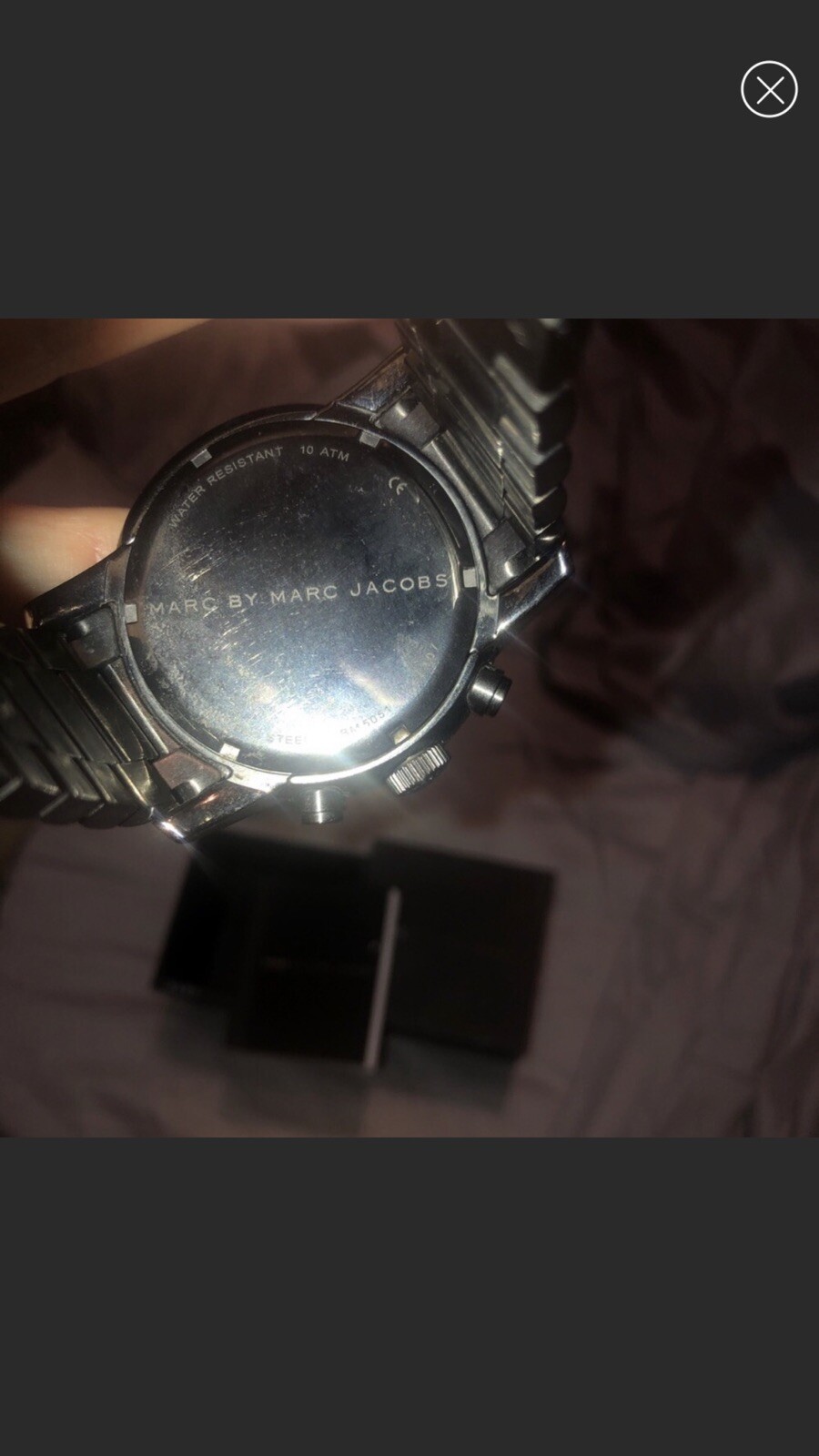 Marc jacobs mbm 5051 gun metal Larry collection