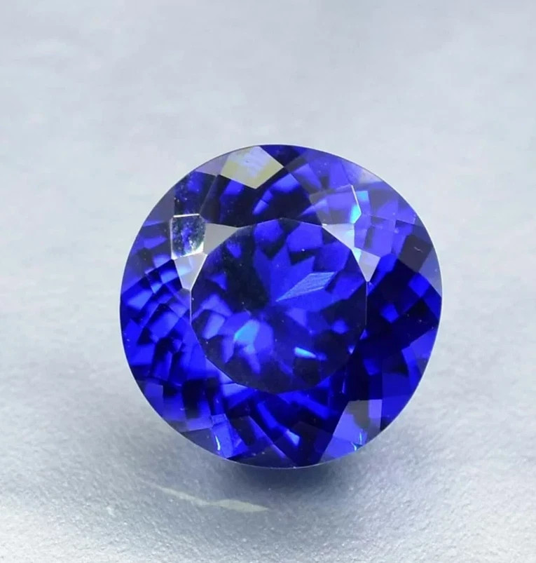 Natural 11 Ct+ Blue Tanzanite Round Cut Loose Certified Fine Gemstone