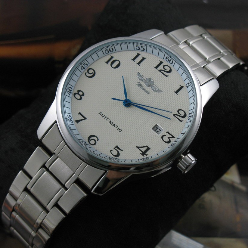 Men’s Automatic Mechanical Watch Date Stainless Steel Easy Read Watches for Men
