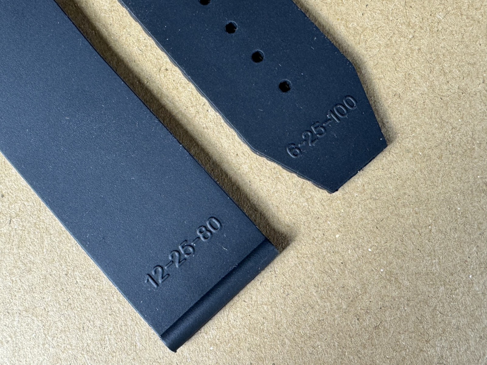 24MM RUBBER WATCH STRAP BAND FOR HUBLOT FUSION BIG BANG 44,44.5,45MM CERAMIC BLK