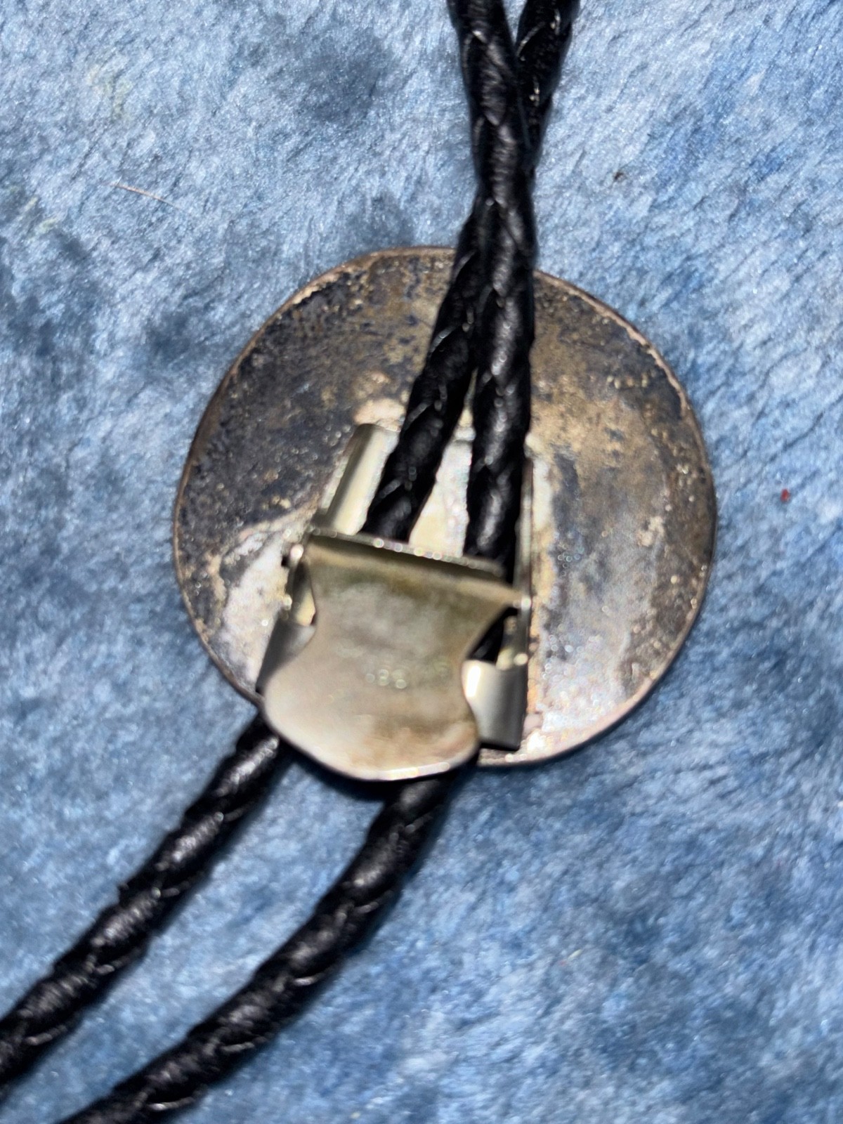 Vintage Bolo Tie Turquoise Sterling